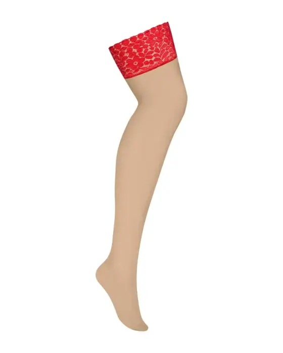 Obsessive Blossmina zeķes – 6XL/7XL Foto 3