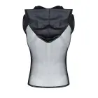 Men's Sleeveless Hoodie T-Shirt – Black – XL — Photo 5