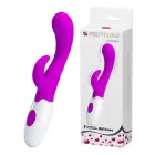 PRETTY LOVE BRUNO dubultais vibrators – 7 funkcijas Foto 1