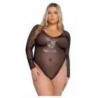 Playboy Sparkling Bunny Teddy - tinklelio ir atlasinis bodis su rhinestones dekoru – XL — Nuotrauka 3