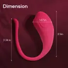App Love Egg с управлением через app виброяйцо – 9.6 cm – красный — Фото 15