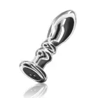 Buttocks by TOYJOY The Slider Vibrating Anal Plug – 8.9 cm (3.5″) – Silver — Photo 1