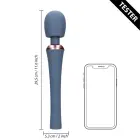 Jaudīgs wand masāžas vibrators ar nekustīgu rokturi – Blue Nova — Foto 4