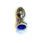 Jewel Anal Plug – 10 cm (4″) – Blue — Photo 1