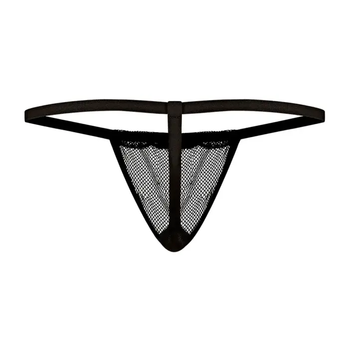 Male Power Pose vīriešu stringi – melni – One Size Foto 6