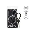 Alpha Liquid Silicone кольцо для члена – черный — Фото 4