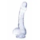 NMC mini dildo ar piesūcēju – 10,2 cm, caurspīdīgs TPE — Foto 2