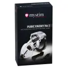 Mystim Pubic Enemy No. 2 E-Stim Cock Cage – Clear — Photo 3