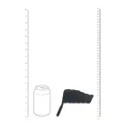 LEVELZ Vibrating Ribbed Silicone Cock Sleeve and Ball Ring – Black — Photo 4
