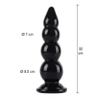 Extreme цепочка анальных бусин – 32 cm (12.6″) – Черная — Фото 1
