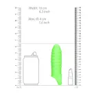 Swirl Thick Stretchy Penis Sleeve – Glow in the Dark — Photo 4