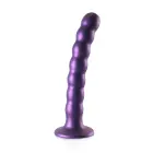 Pērlīšu G-punkta dildo – 16.5 cm (6.5″) – Violets — Foto 2