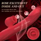 Multifunction Heating Vibrator with Licking and Thrusting – 24 cm – Red — Photo 9