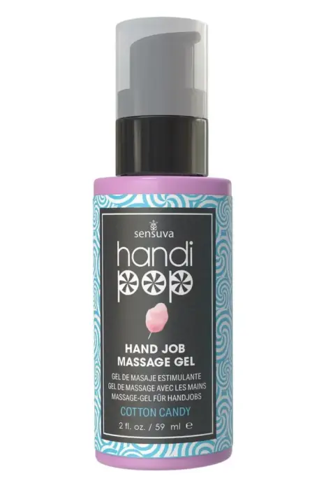 Sensuva HandiPop – edible massage gel – cotton candy – 59 ml