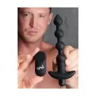 Vibrating Silicone Anal Beads with Remote Control – 18 cm – Black — Photo 4