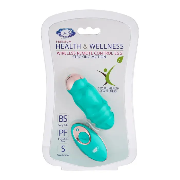 Wireless Remote Control Stroking Motion Egg Vibrator – 10 cm (4″) – Pink