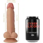 CYBERSILICOK Jude vedelast silikoonist strap-on komplekt – 18 cm (7″) – nahavärv — Foto 6