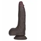 LoveToy Sliding Skin Pro II – divslāņu reālistisks silikona dildo – melns – 17,8 cm (7'') — Foto 5