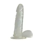 Real Rapture želejas dildo – 16.5 cm (6.5″) – Caurspīdīgs Foto 2