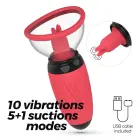 Crushious Scarlet Vibrating Tongue & Suction Stimulator – 14.6 cm (5.75″) – Red Photo