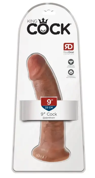 KC 9 realistlik dildo iminapaga – 24 cm (9.5″) – nahavärv