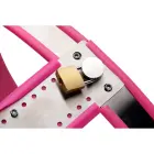 Stainless Steel Adjustable Female Chastity Belt – Pink — Photo 3