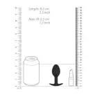 SONO No.89 silikoninis analinis kištukas su kinetiniu kamuoliuku – 8.3 cm (3.3″) – Juodas — Nuotrauka 5