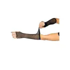Leg Avenue kolmnurkse võrkmustriga sõrmedeta kindad – mustad – One Size — Foto 6