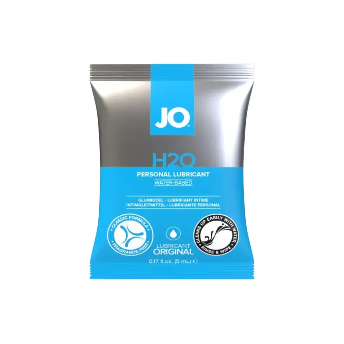 System JO H2O Original ūdensbāzes lubrikants – 5 ml paciņa