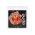 Alpha Triple Cock Ring – Orange — Photo 3