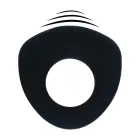 Sealed Liquid Silicone Vibrating Cockring – Black — Photo 1