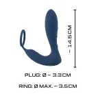 Vibrating Prostate Plug – 14.5 cm (5.7″) – Black — Photo 11