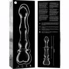Ibiza Nebula Series Model 21 stikla dildo – 20.5 cm (8″) – Caurspīdīgs — Foto 5