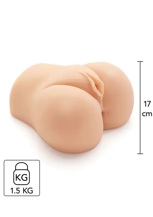 Wet Pussy Galore vibruojantis masturbatorius – kūno spalva