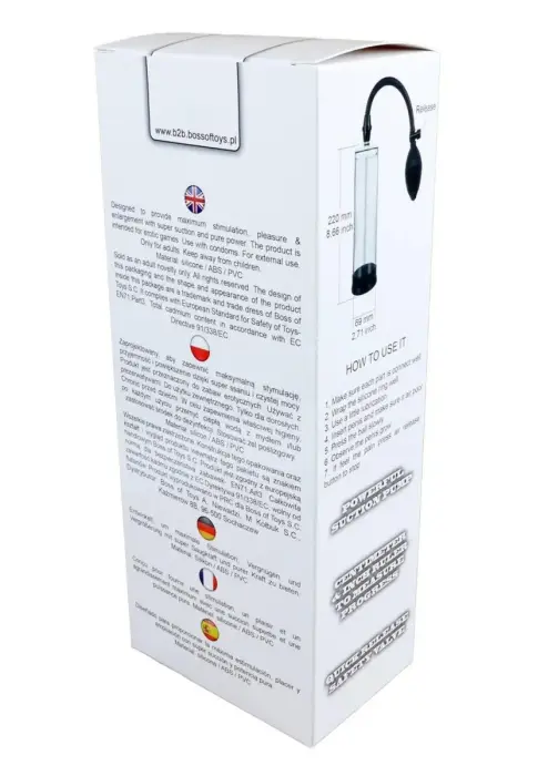 Powerpump vakuuma pumpis – melns un caurspīdīgs Foto 4