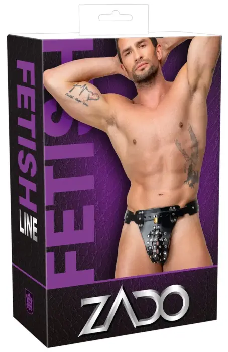ZADO Leather Men's Jockstrap – Black