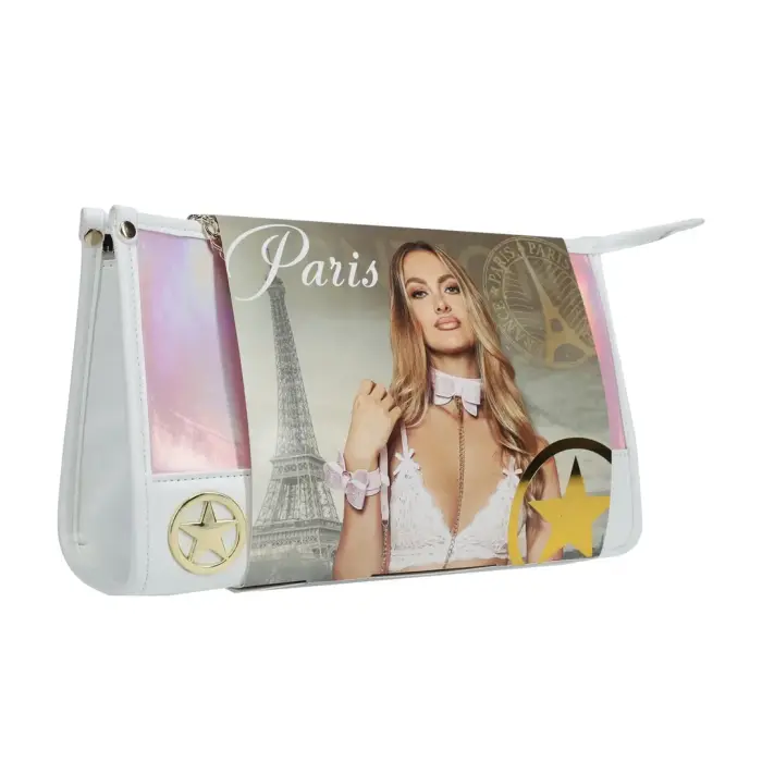 Ouch! Paris Collection bondage kit with handbag – pink