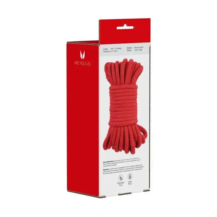 Me You Us Tie Me Up Bondage Rope – Red – 10 m