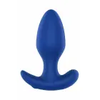 FORTO Vibrating Anal Plug – analinė kamštis – silikonas – mėlynas – 10 režimų — Nuotrauka 2