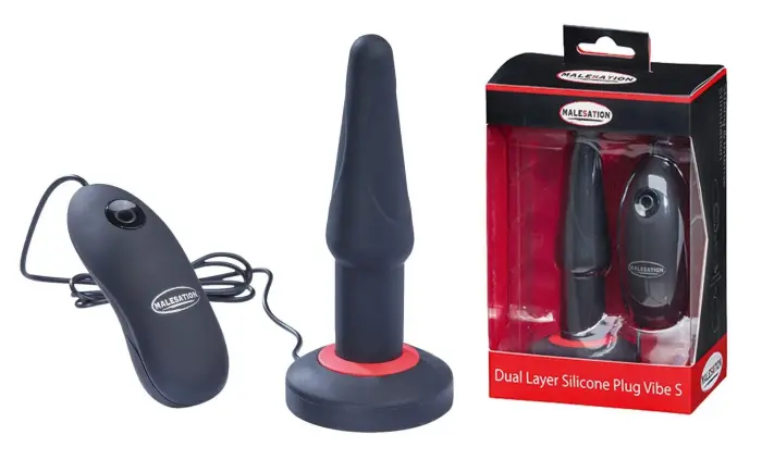 MALESATION Dual Layer Vibrating Anal Plug S – 10 cm (3.9″) – Pink