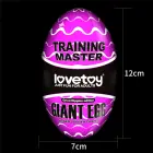 Giant Egg Grind Ripples Edition – reusable TPE egg masturbator, ripple texture — Photo 6