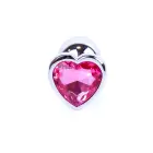 Jewellery Silver sirds formas anālais spraudnis – 7 cm – Rozā — Foto 6