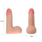 Realistic TPE Dildo with Balls – 14 cm (5.5″) – Skin — Photo 4