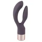 Элегантный двойной кролик-вибратор – 15.2 cm (6″) – розовый — Фото 3