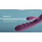 SVAKOM Avery triušio vibratorius su stūmimo funkcija – 18.6 cm (7.3″) – violetinis — Nuotrauka 6