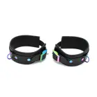 Leather Ankle Cuffs Black Rainbow Photo