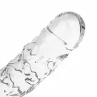 Gildo No. 34 tekstūruotas stiklinis dildo – 19 cm (7.5″) – skaidrus — Nuotrauka 9