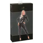 Noir Handmade Jumpsuit Zip M Snakeskin Pattern – Black – M — Photo 1