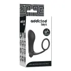 Addicted Toys вибрирующая анальная пробка и стимулирующее кольцо – 15 cm – Черный — Фото 5