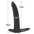 LoveToy Double Prober – dual-ring cock ring with realistic tip extender — Photo 3